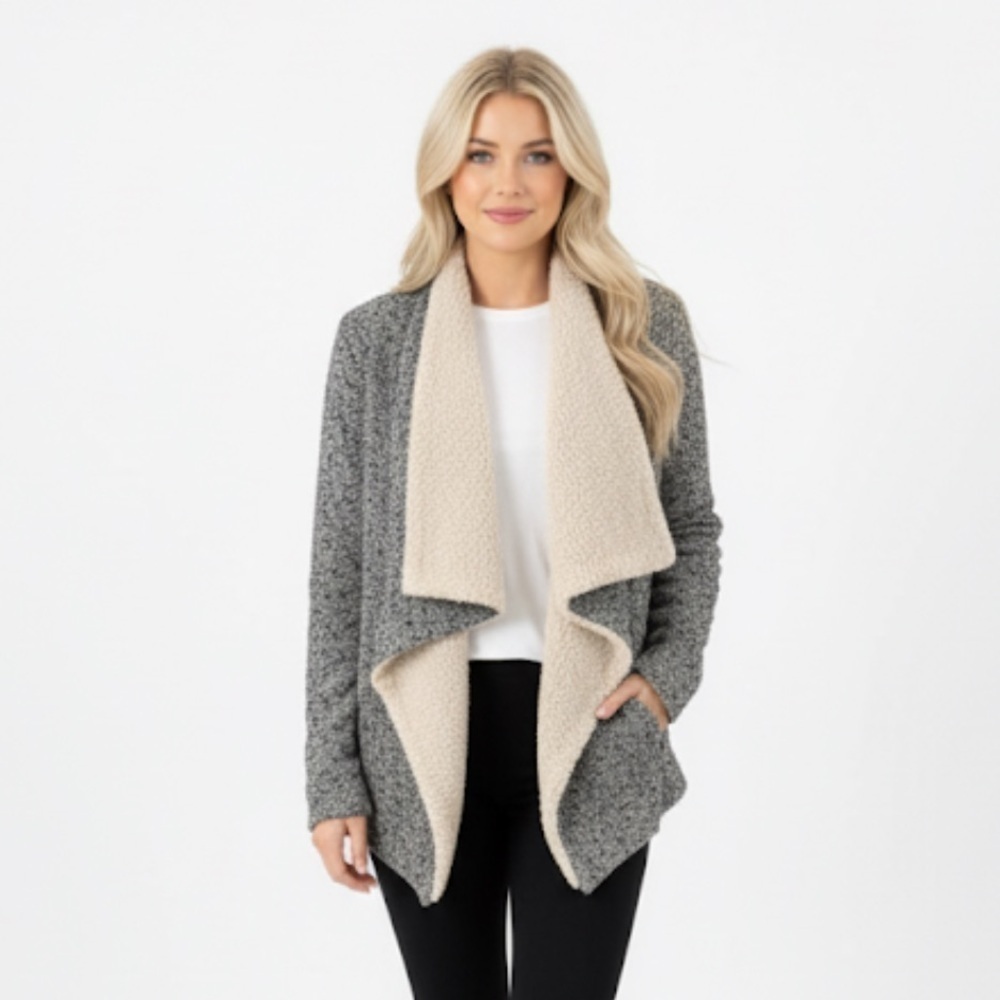 TULLE jacket size medium with faux sheepskin interior and pockets
